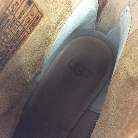 UGG Ankle Boot Classic Suede Leather Bandara Tan Brown Coastal Cowgirl 6.5 - Picture 6 of 10